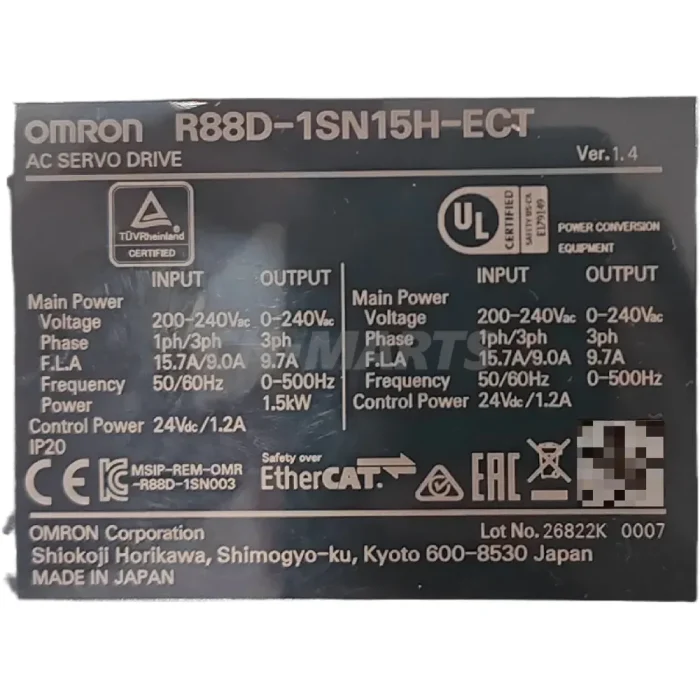 OMRON R88D-1SN15H-ECT