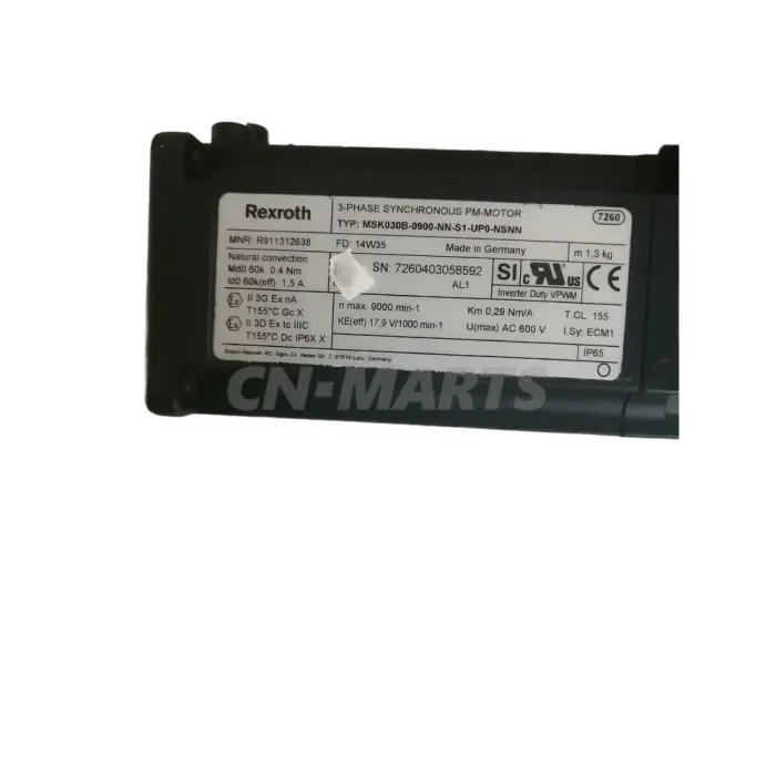 Rexroth R911312638 MSK030B-0900-NN-S1-UP0-NSNN