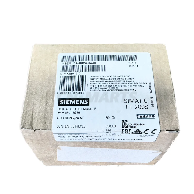 SIEMENS 6ES7132-4BD32-0AA0 ET200S switch output module