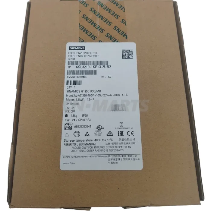 SIEMENS 6SL3210-1KE13-2UB2