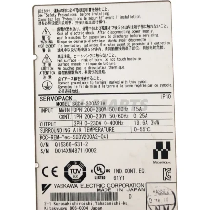 YASKAWA SGDV-200A21A