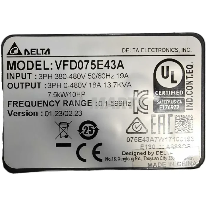 Aelta VFD075E43A