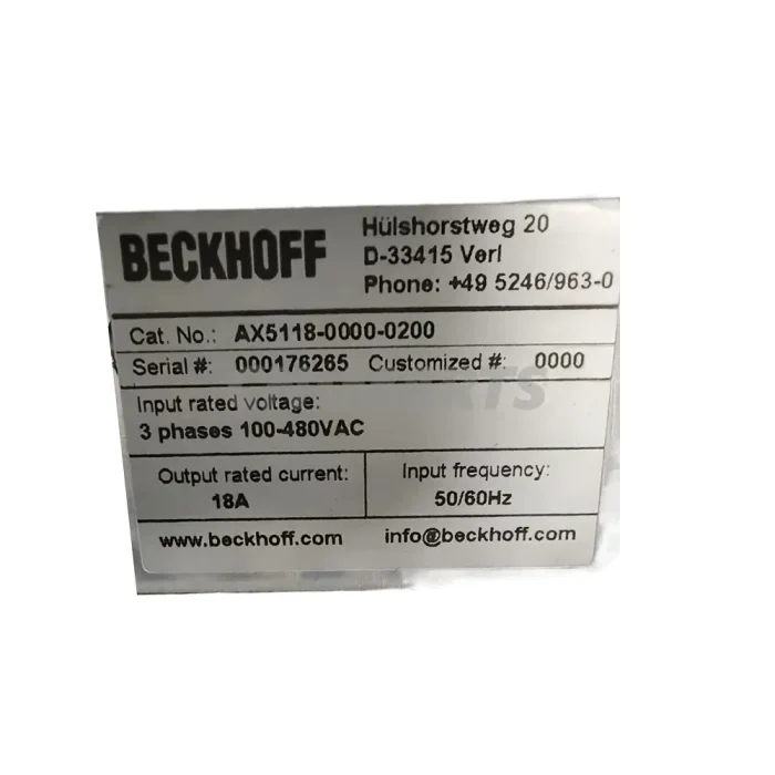 Beckhoff AX5118-0000-0200