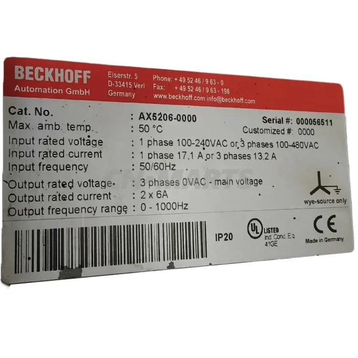 Beckhoff AX5206-0000 AM3053-0H