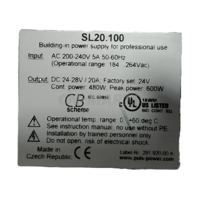 PULS SL20.100 20A DC24V
