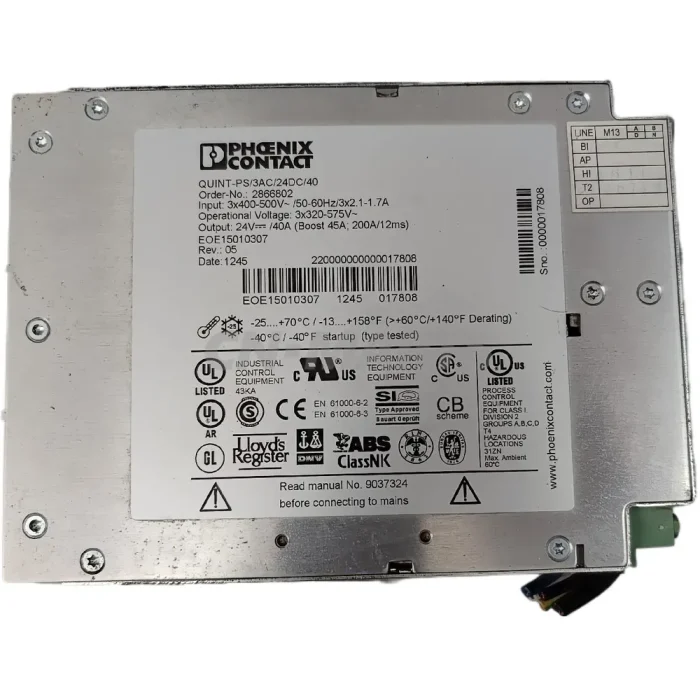 Phoenix QUINT-PS/3AC/24DC/40