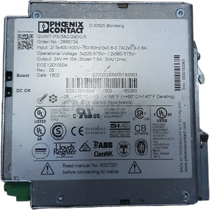 Phoenix QUINT-PS/3AC/24DC/5