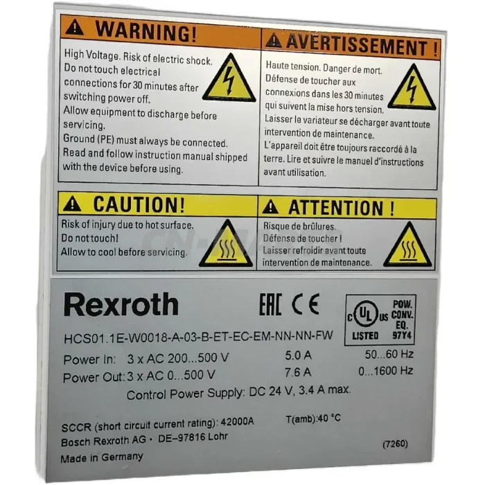 Rexroth HCS01.1E-W0018-A-03-B-ET-EC-EM-NN-NN-FW