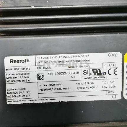 RexrothMSK075D-0450-NN-S2-UGO-RNNN