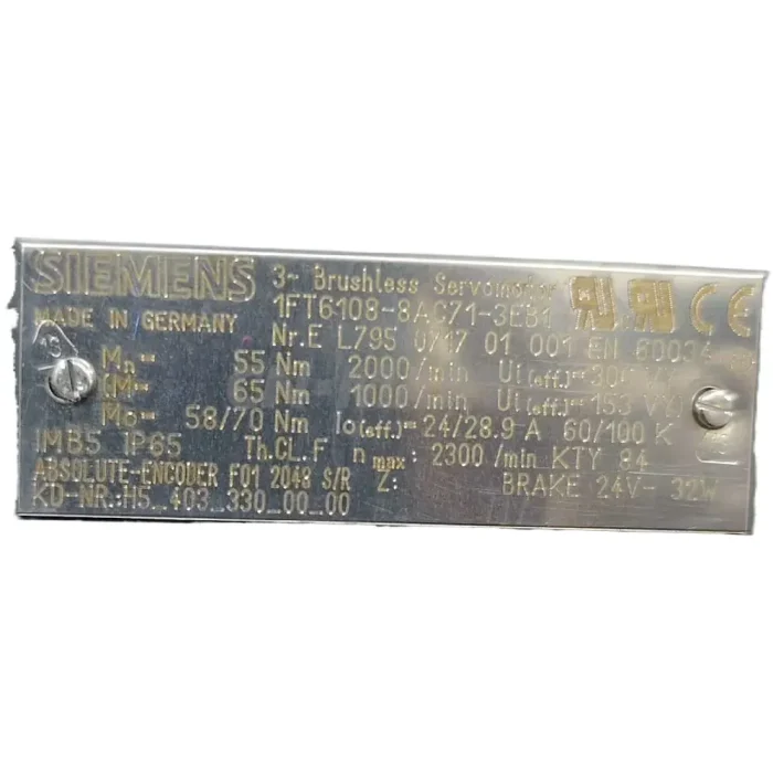SIEMENS 1FT6108-8AC71-3EB1
