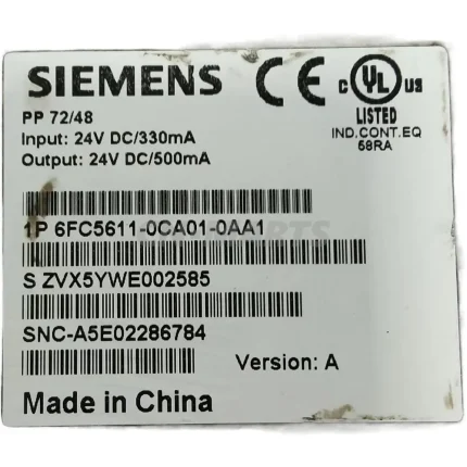 SIEMENS 6FC5611-0CA01-0AA1
