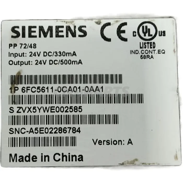SIEMENS 6FC5611-0CA01-0AA1