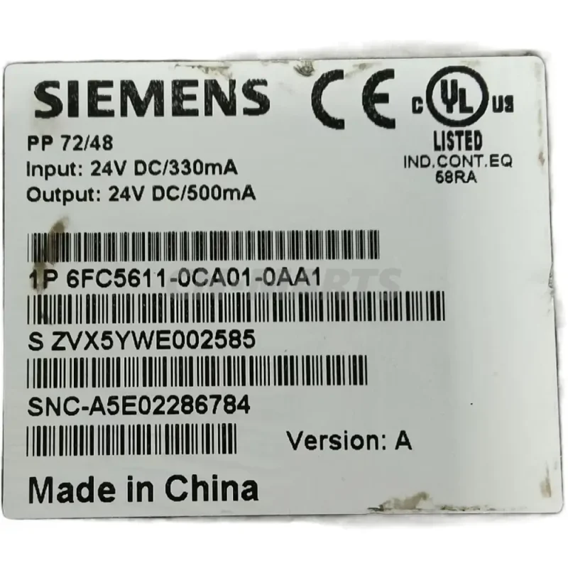 SIEMENS 6FC5611-0CA01-0AA1