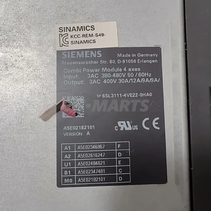 SIEMENS 6SL3111-4VE22-0HA0