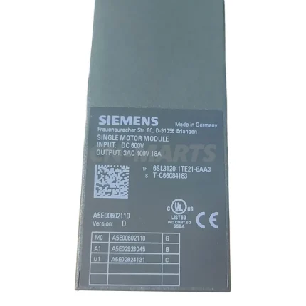 SIEMENS 6SL3120-1TE21-8AA3