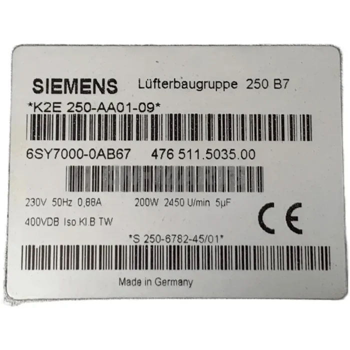 SIEMENS 6SY7000-0AB67