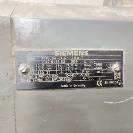 Siemens 1FT6084-8AH71-3AL0-Z