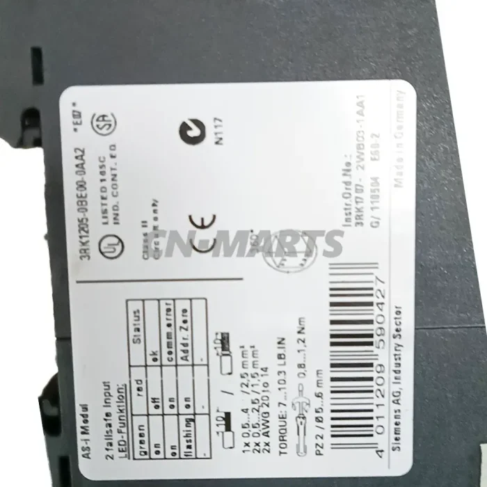 Siemens 3RK1205-0BE00-0AA2