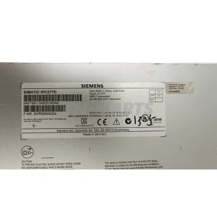 Siemens 6AV7881-3AE00-8DA0 IPC277D