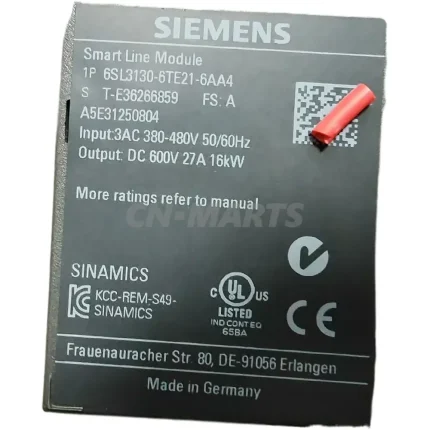 Siemens 6SL3130-6TE21-6AA4