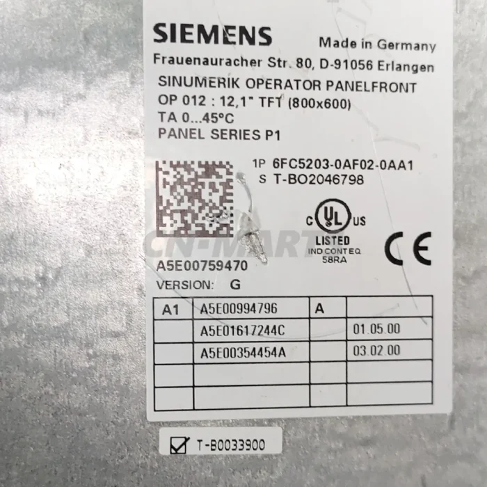 Siemens OP012 6FC5203-0AF02-0AA1 0AA0
