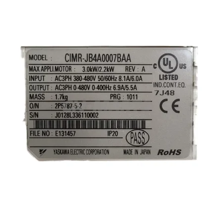 YASKAWA CIMR-JB4A0007BAA