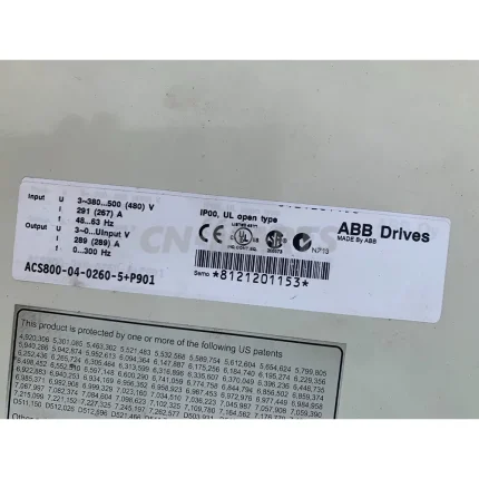 ABB ACS800-04-0260-5+P901