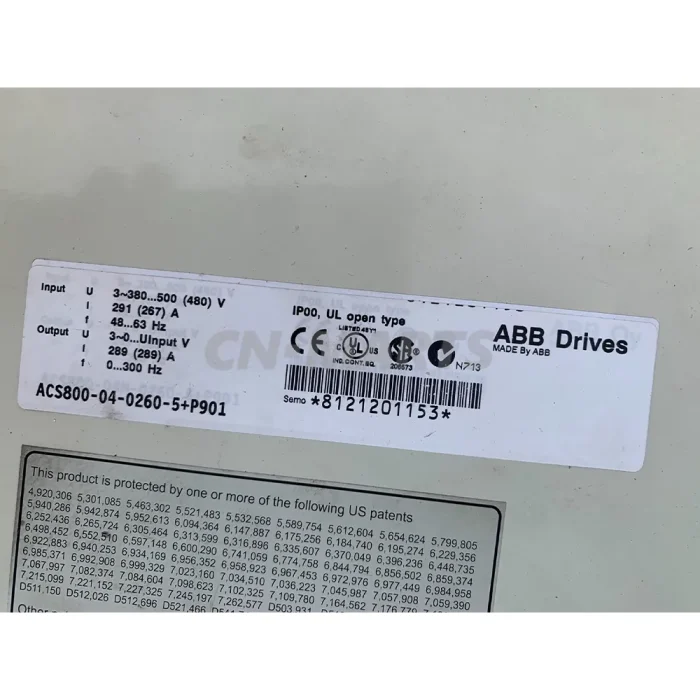 ABB ACS800-04-0260-5+P901