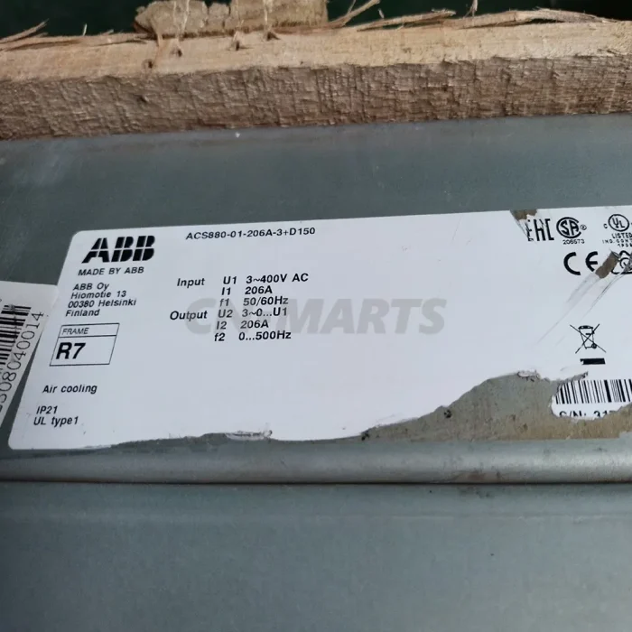 ABB ACS880-01-206A-3+D150