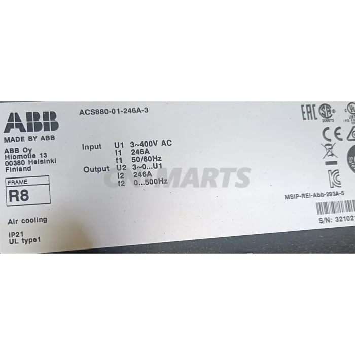 ABB ACS880-01-246A-3