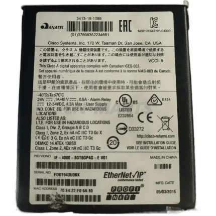 Cisco IE4000 FDO1943U0KK