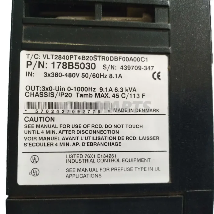 DANFOSS VLT2840PT4B20STR0DBF00A00C1