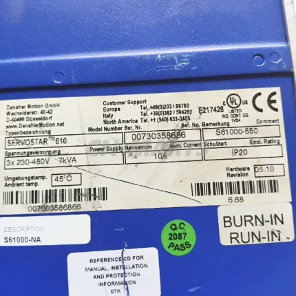 Danaher 3x 230-480v