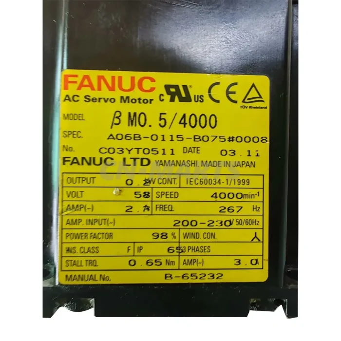 FANUC A06B-0115-B075#0008