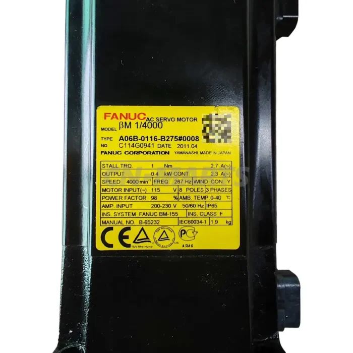 Fanuc A06B-0116-B275#0008