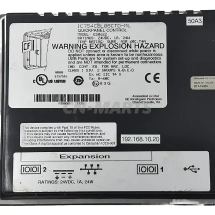 GE IC754CGL06CTD-ML ES0622