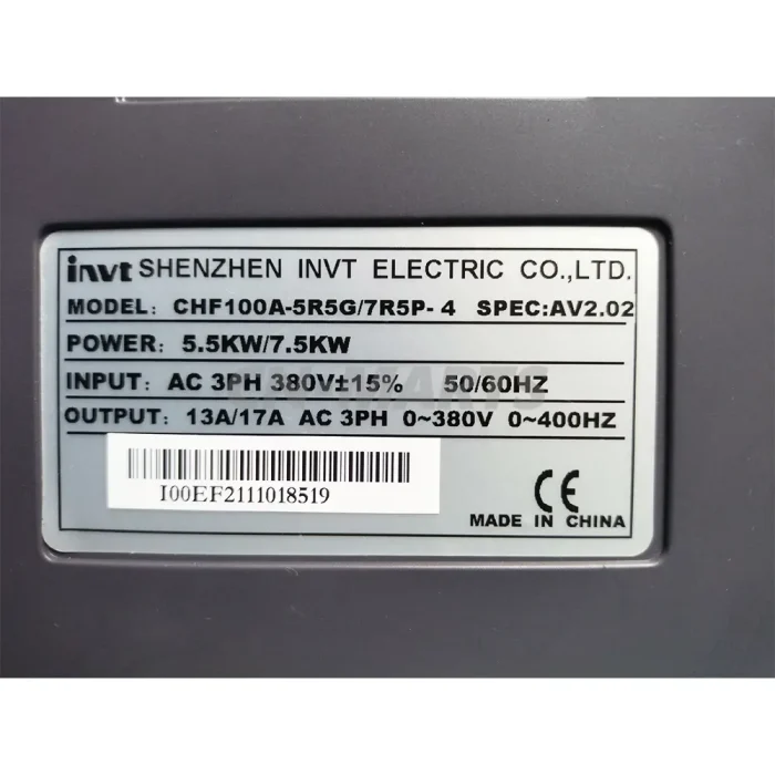 INVT CHF100A-5R5G/7R5P-4