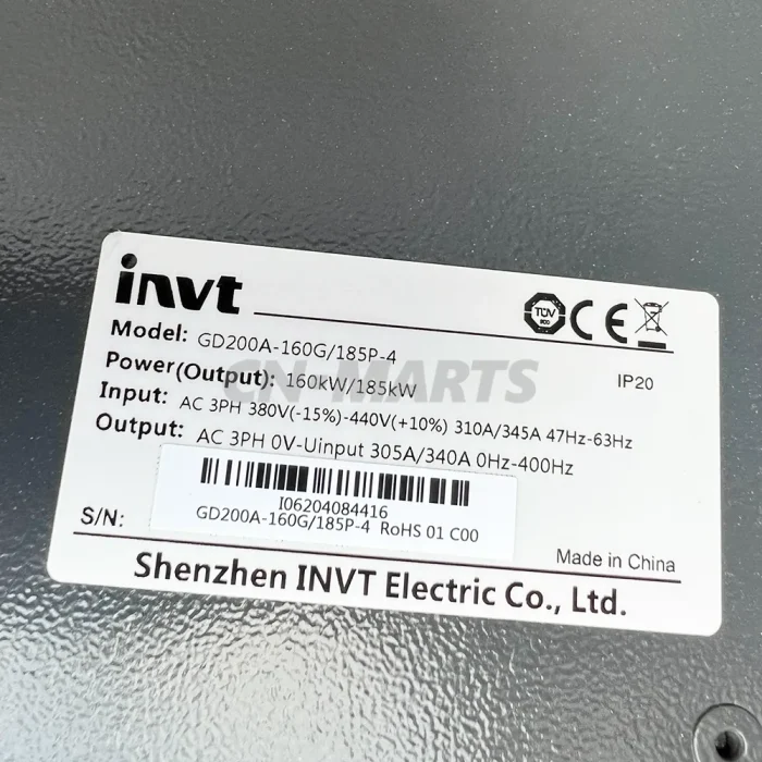 INVT GD200A-160G/185P-4