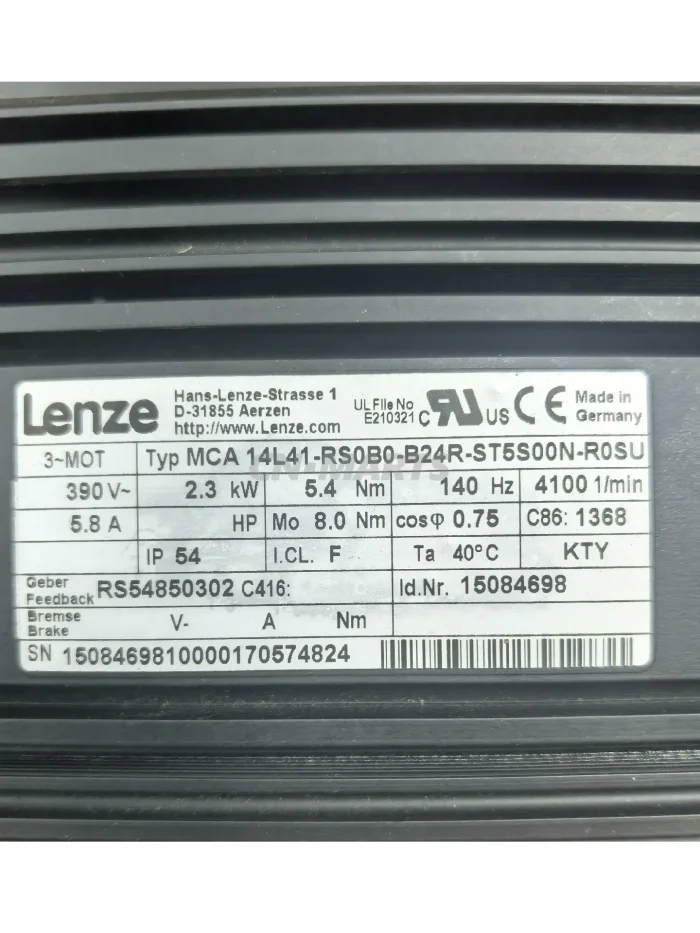 Lenze MCA 14L41-RS0B0-B24R-ST5S00N-ROSU