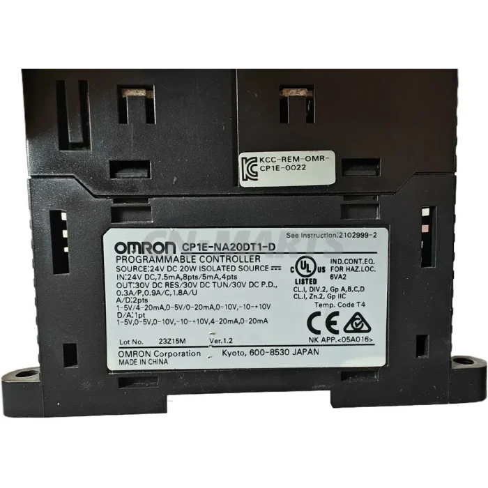 OMRON CP1E-NA20DT1-D