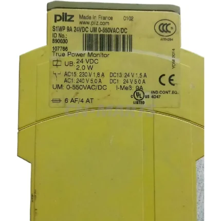 PILZ S1WP 9A 24VDC UM 0-550VAC/DC