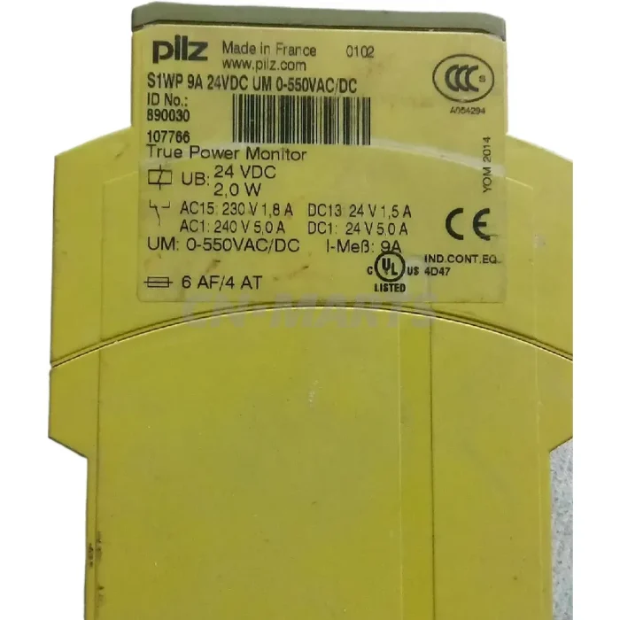 PILZ S1WP 9A 24VDC UM 0-550VAC/DC