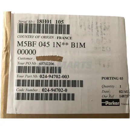 Parker 024-94702-003 M5BF 045 1N B1M 00000