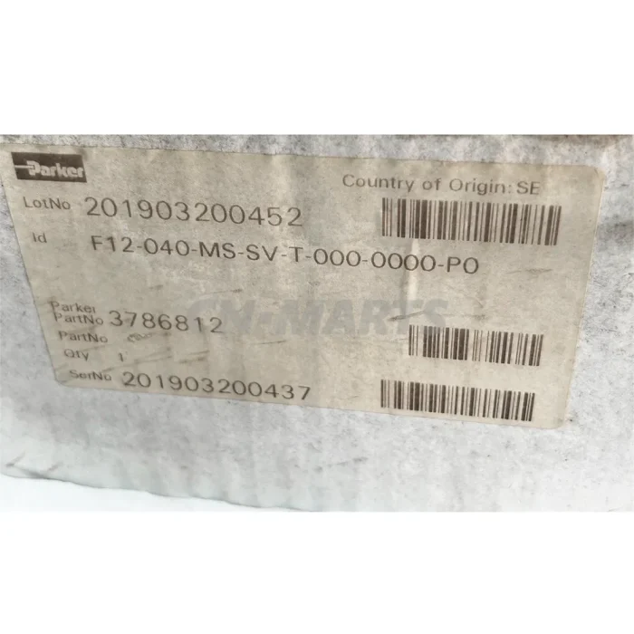 Parker 3786812 F12-040-MS-SV-T-000-00000-P0