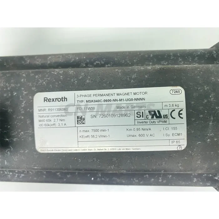 Rexroth 3-PHASE PERMANENT MAGNET MOTOR
