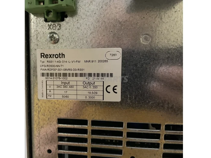 Rexroth 911 200265 RS51.1-4G-014-L-V1-FW