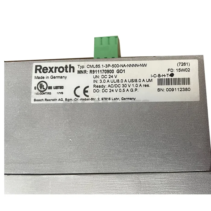 Rexroth CML65.1-3P-500-NA-NNNN-NW R911170900