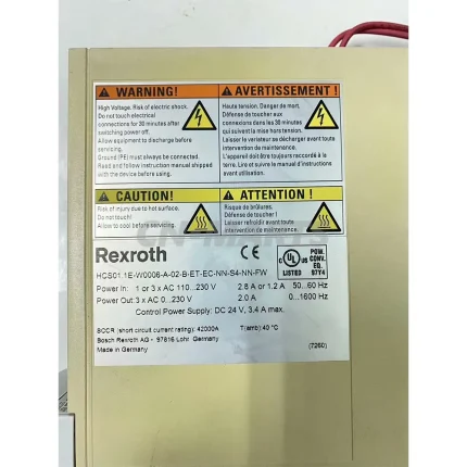 Rexroth HCS01.1E-W0006-A-02-B-ET-EC-NN-S4-NN-FW