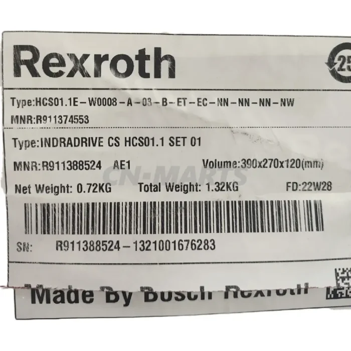 Rexroth HCS01.1E-W0008-A-03-B-ET-EC-NN-NN-NN-NW R911374553