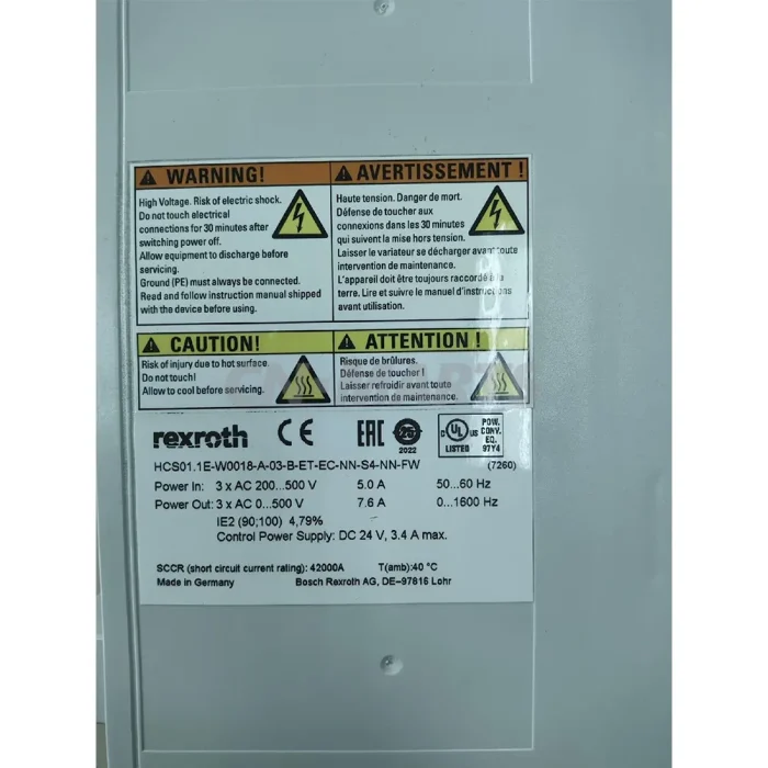 Rexroth HCS01.1E-W0018-A-03-B-ET-EC-NN-S4-NN-FW